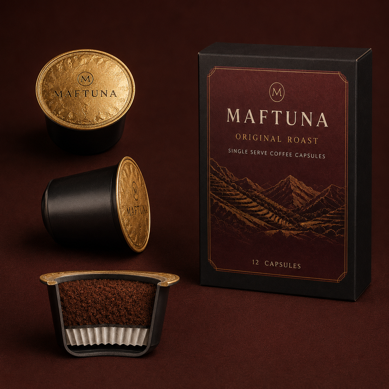 12 Pack Single Serve Coffee Capsules